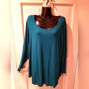JM Collection Emerald Green Blouse